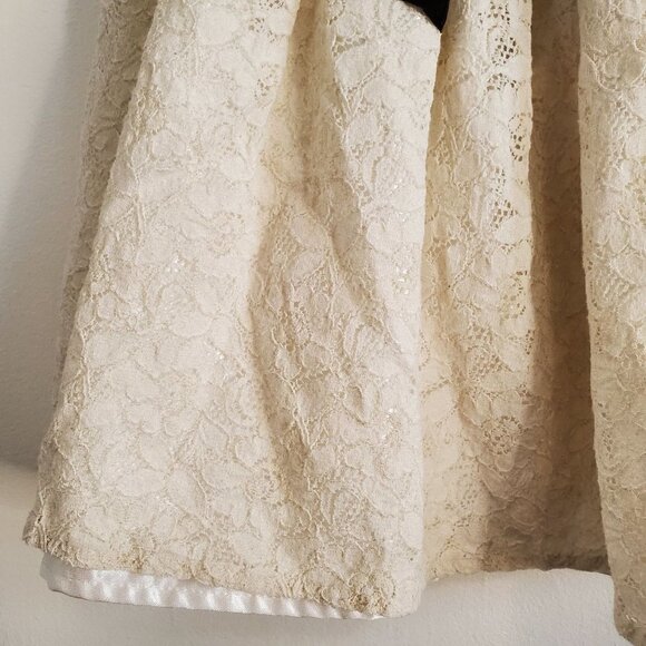 Cute Toddler Girl Dress  White/Cream Size 4T - Picture 7 of 10